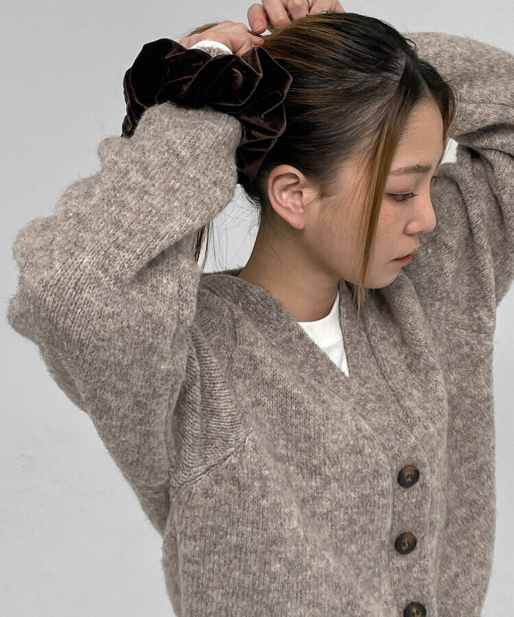 グレー ベルベット シュシュ 楽天市場】☆ネコポス送料無料☆シュシュ ベロア ストーン パール