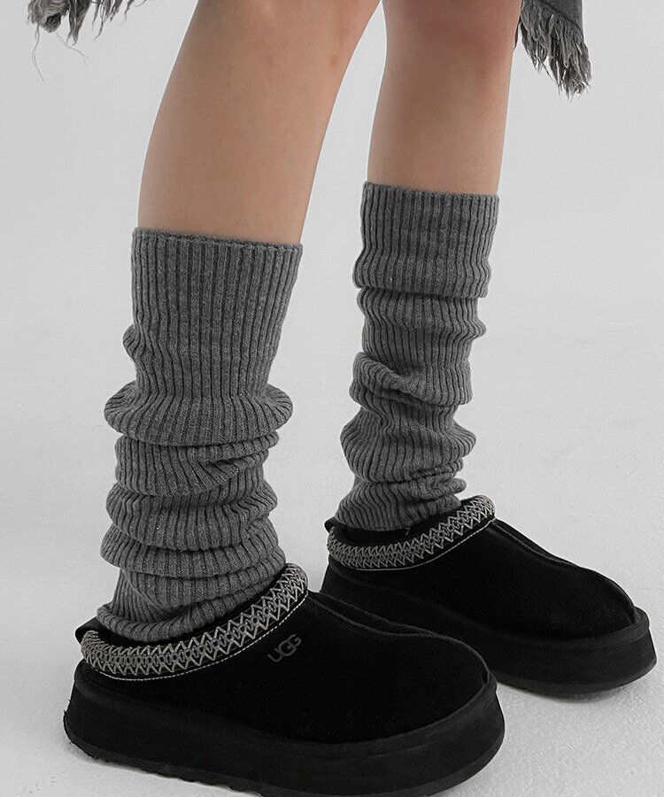 ウールリブニットレッグウォーマー6色｜ファッション雑貨｜韓国