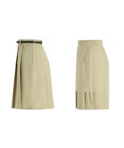 ベルトセットプリーツスカート|ミディ/ロングスカート|韓国 ベルトセットプリーツスカート|ミディ/ロングスカート|韓国