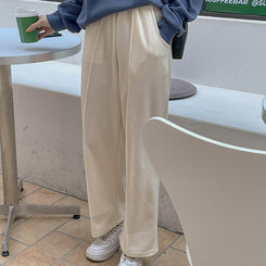 [カーゴ追加/丈別]神シルエットスウェットバンディングパンツ 150/160/170 Light Beige