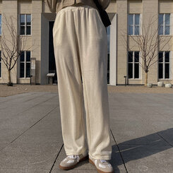[カーゴ追加/丈別]神シルエットスウェットバンディングパンツ 150/160/170 Light Beige