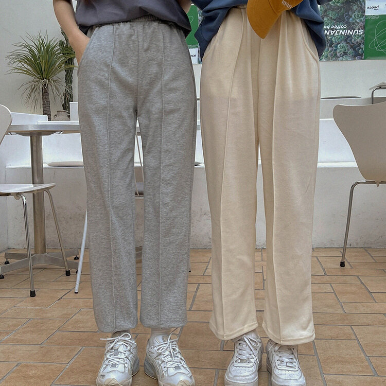 [カーゴ追加/丈別]神シルエットスウェットバンディングパンツ 150/160/170 Gray