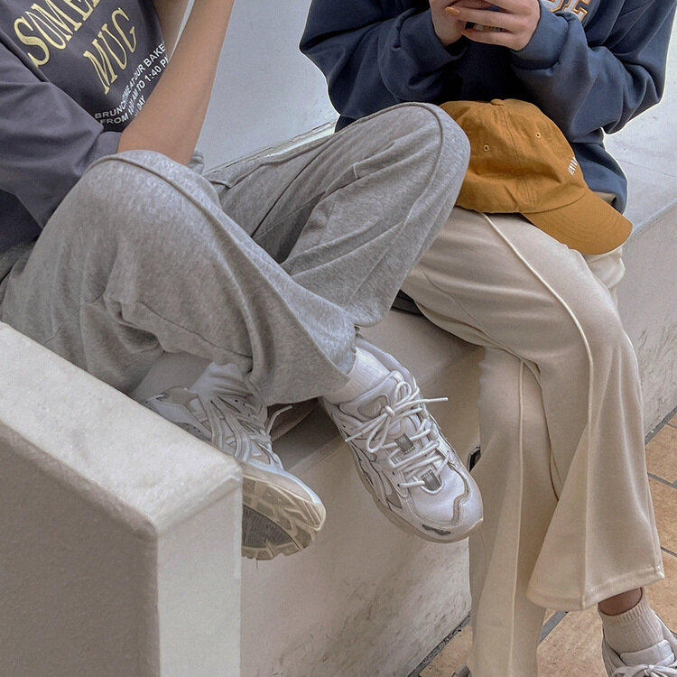 [カーゴ追加/丈別]神シルエットスウェットバンディングパンツ 150/160/170 Gray