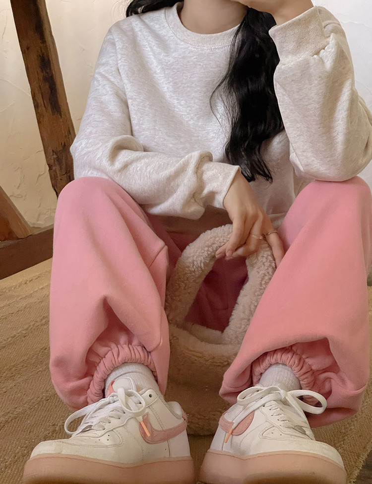 (18컬러) 모먼트 세미크롭 긴팔티 맨투맨 오트베이지