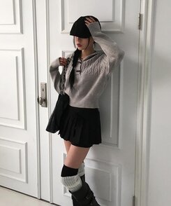 リボンラップスカートショートパンツ BLACK