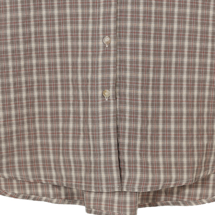 オーバーフィットポケットチェックシャツ