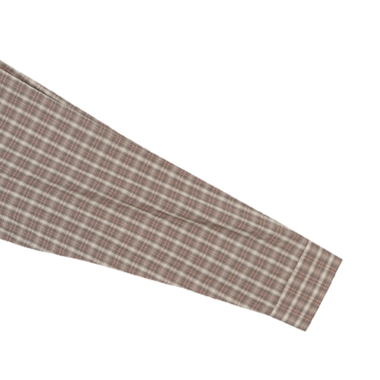 オーバーフィットポケットチェックシャツ