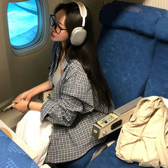 オーバーフィットポケットチェックシャツ BLUE