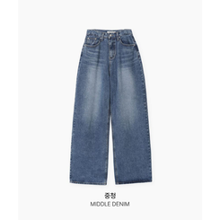 [BELLIDE MADE]ワイドデニムパンツ