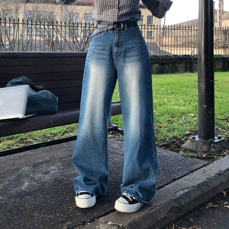 [BELLIDE MADE]ワイドデニムパンツ DENIM