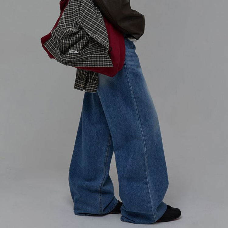 [BELLIDE MADE]ワイドデニムパンツ DENIM