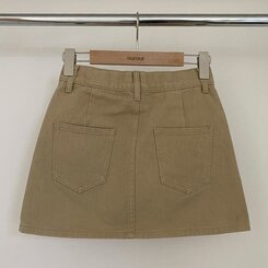 【SHORT/BASIC 丈別】デイリーコットンミニスカート5色