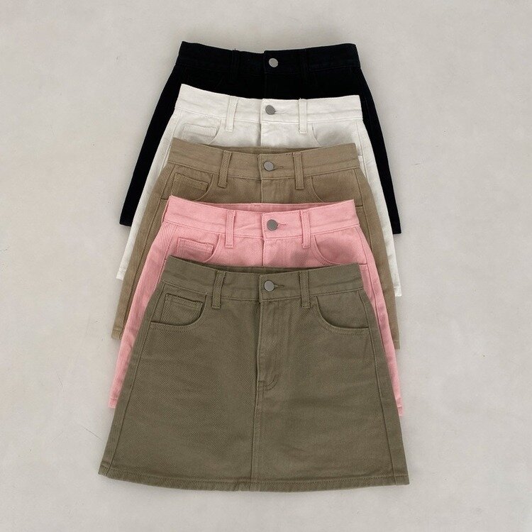 【SHORT/BASIC 丈別】デイリーコットンミニスカート5色