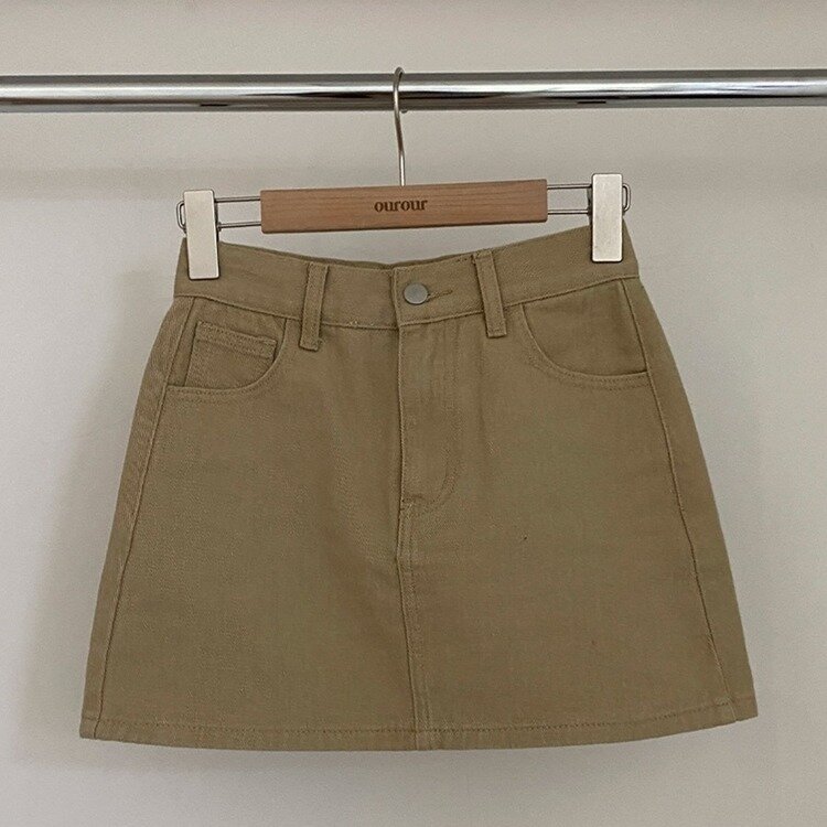 【SHORT/BASIC 丈別】デイリーコットンミニスカート5色