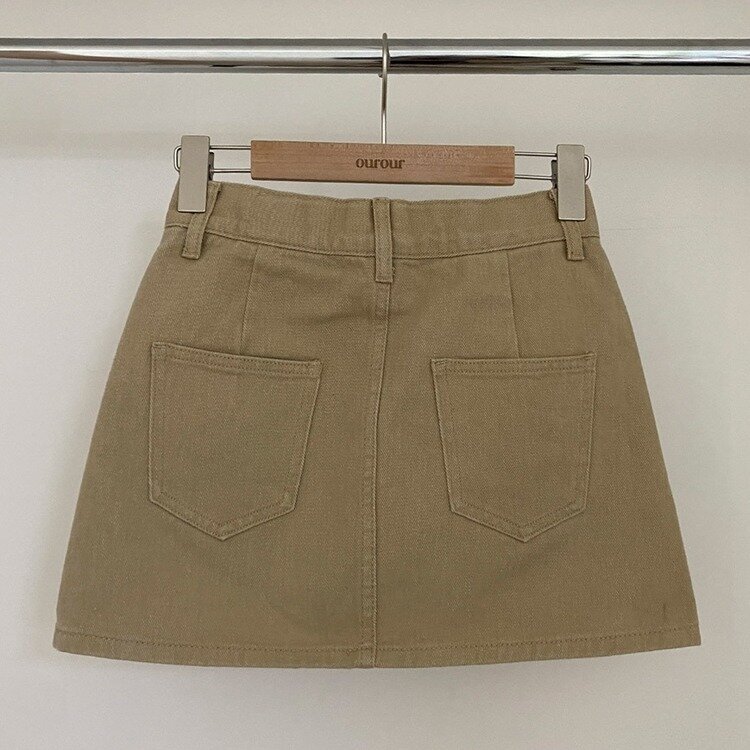 【SHORT/BASIC 丈別】デイリーコットンミニスカート5色