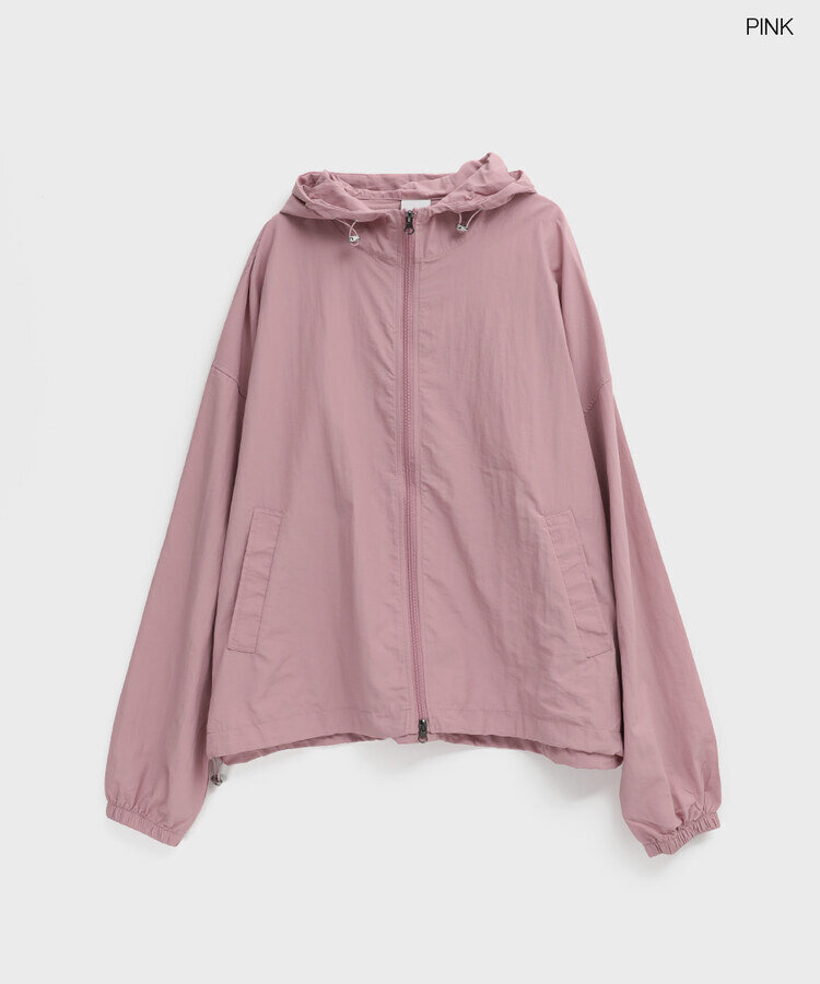 UNISEX)ダブルジップアップフードウインドブレーカー7色｜ジャンパー