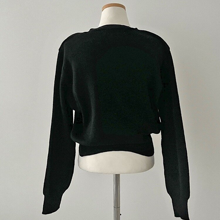 데일리 오오티디추천 브이넥 크롭 니트 가디건