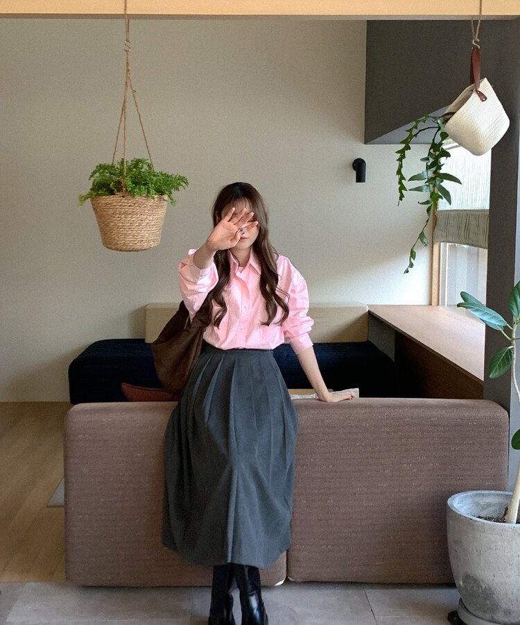 プリーツロングスカート｜ミディ/ロングスカート｜韓国