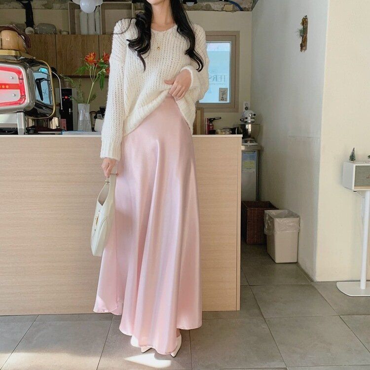 マーメイドサテンロングスカート｜ミディ/ロングスカート｜韓国