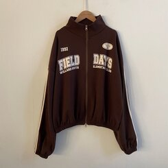 レタリングカジュアルダブルジップアップ