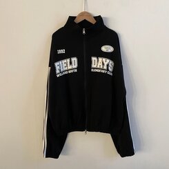 レタリングカジュアルダブルジップアップ