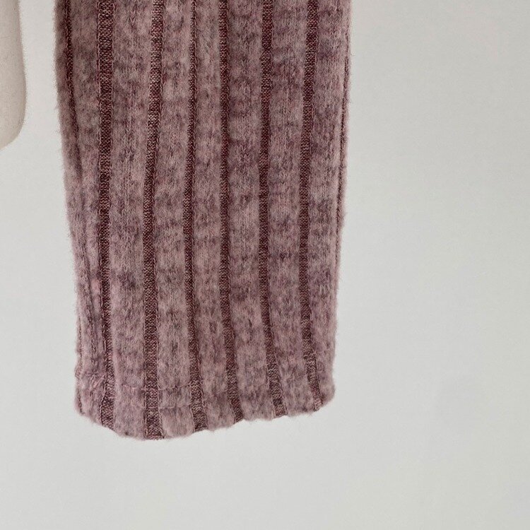 티스푼 부드러운 셔링 골지 카라 니트 가디건