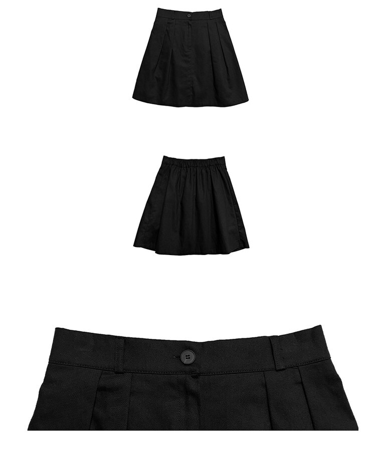 タックフレアコットンミディスカート