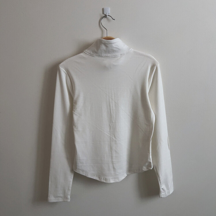 トレーニングハーフジップアップハイネック長袖Tシャツ