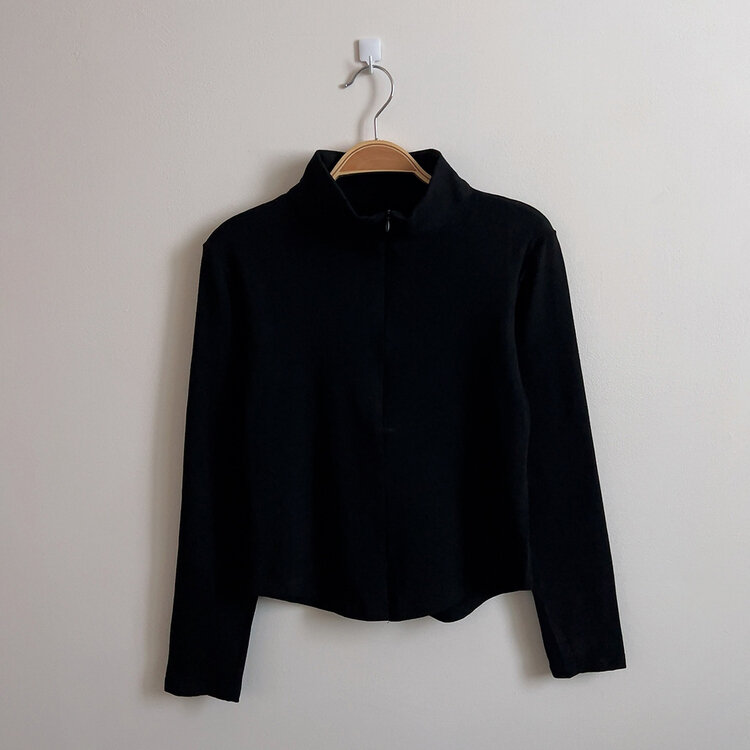 トレーニングハーフジップアップハイネック長袖Tシャツ