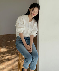 デニム スリムストレートフィットアンクルデニムパンツ DENIM