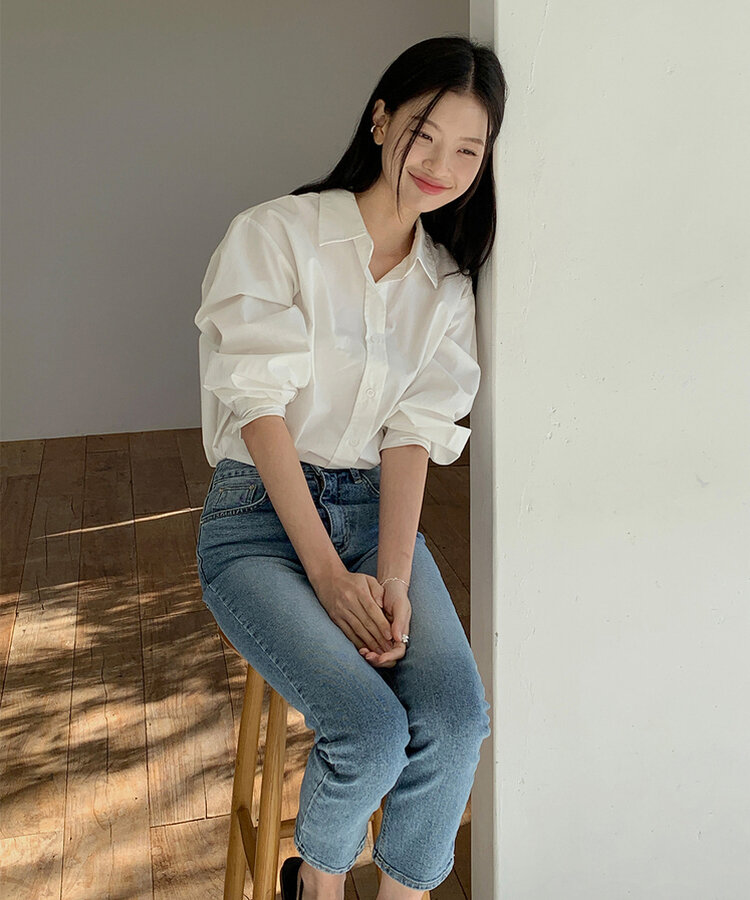 スリムストレートフィットアンクルデニムパンツ DENIM