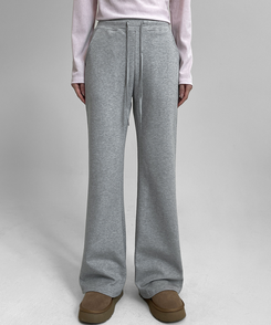 【SHORT/LONG 丈別】ブーツカットバンディングパンツ GRAY