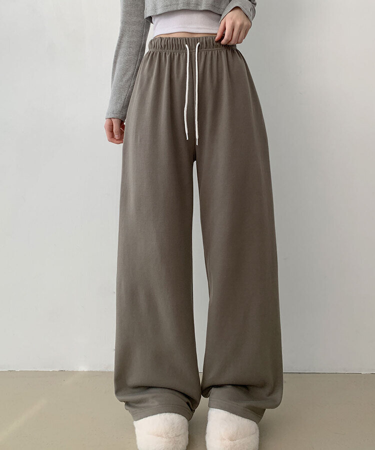 조이 와이드 트레이닝 롱 팬츠 카키