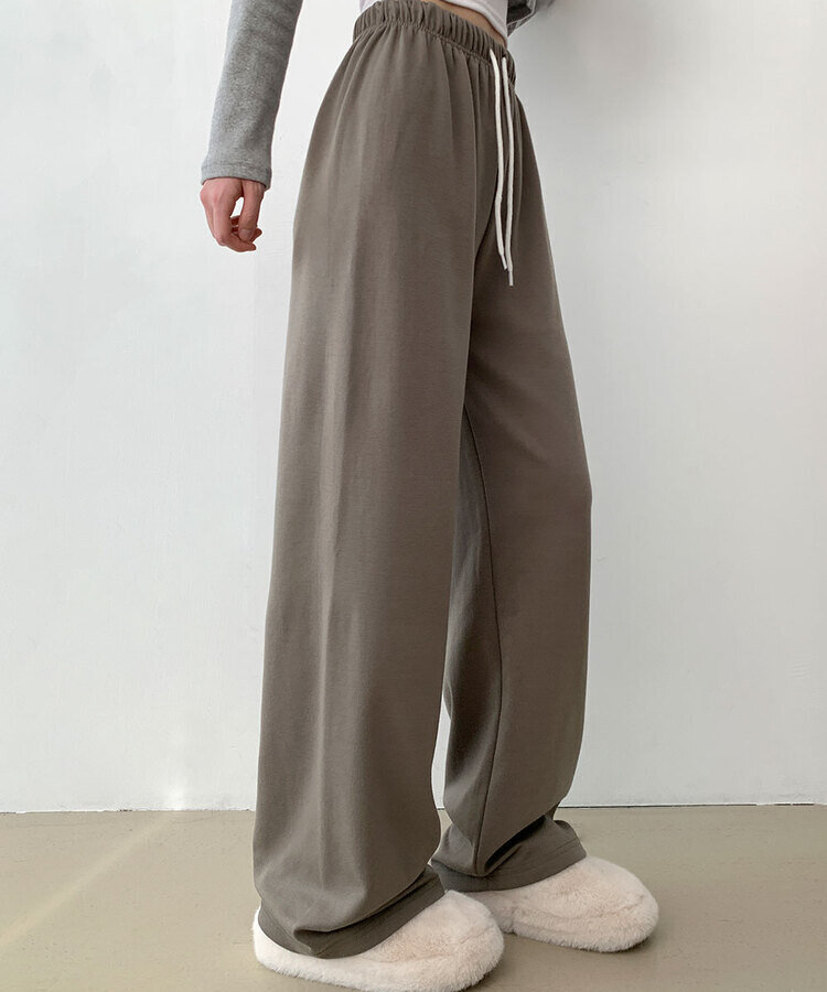 조이 와이드 트레이닝 롱 팬츠 카키