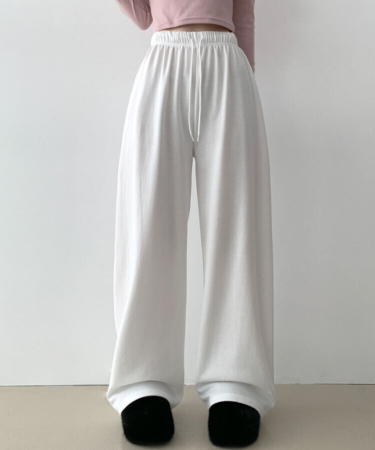 조이 와이드 트레이닝 롱 팬츠 아이보리