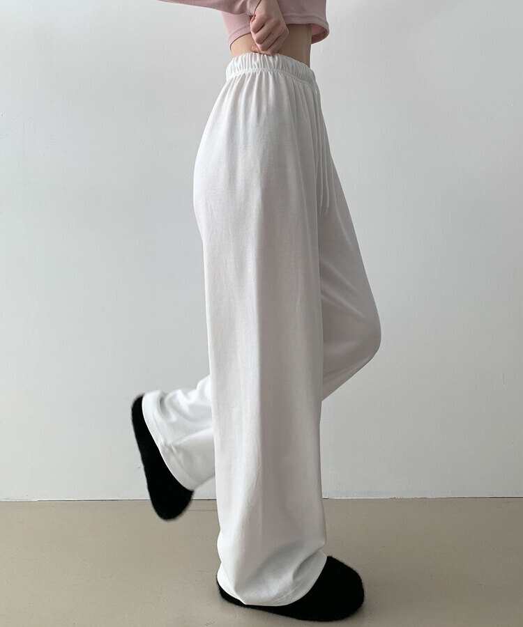 조이 와이드 트레이닝 롱 팬츠 아이보리