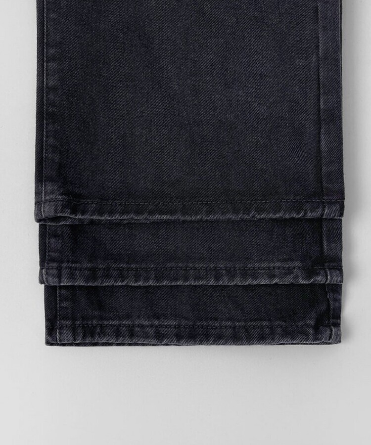 스트레이트 세미 와이드 데일리 데님팬츠