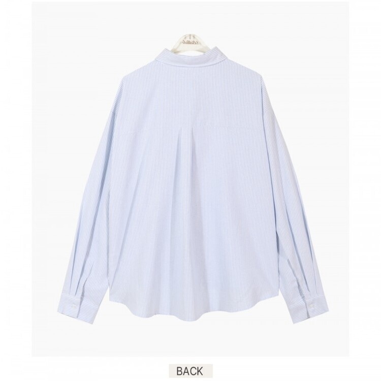 オーバーフィットストライプシャツ