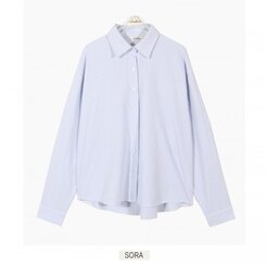 オーバーフィットストライプシャツ