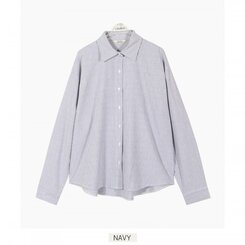 オーバーフィットストライプシャツ