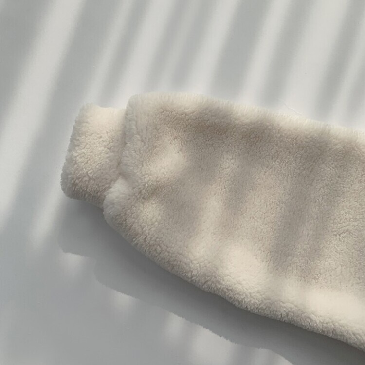 루이비 플리스 아방핏 후드 집업 투웨이 크롭 뽀글이 점퍼 맨투맨 양털 아우터