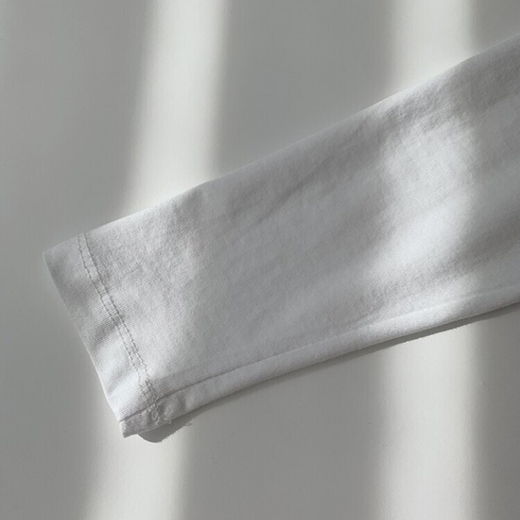 프리미엄 라운드 세미 크롭 데일리 무지긴팔 베이직 긴팔티 기본 레이어드 긴소매티셔츠