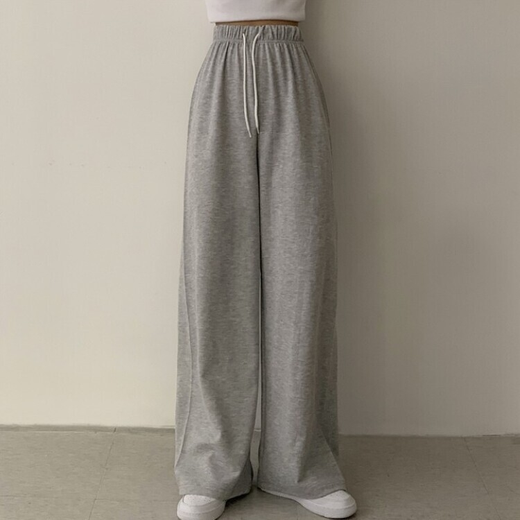 3가지 사이즈 무려 11컬러 사계절 활용 가능한 롱 와이드 팬츠 트레이닝바지 키큰녀 키작녀 봄옷 그레이