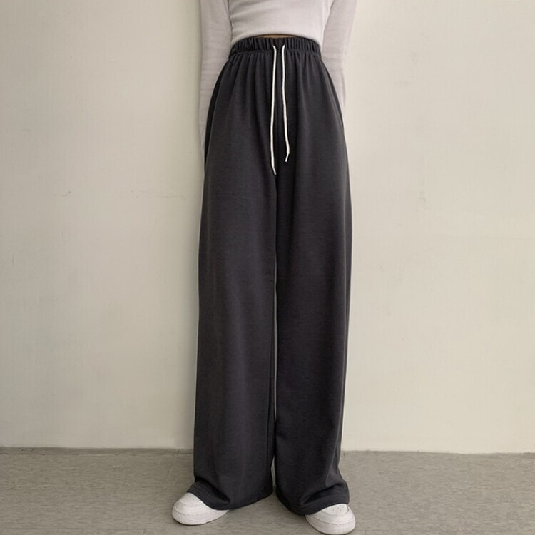 3가지 사이즈 무려 11컬러 사계절 활용 가능한 롱 와이드 팬츠 트레이닝바지 키큰녀 키작녀 봄옷 차콜