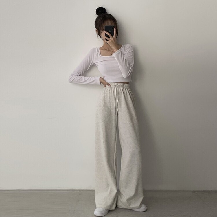 3가지 사이즈 무려 11컬러 사계절 활용 가능한 롱 와이드 팬츠 트레이닝바지 키큰녀 키작녀 봄옷 오트밀