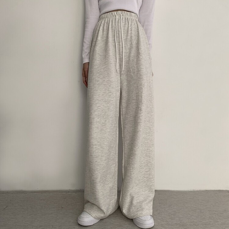 3가지 사이즈 무려 11컬러 사계절 활용 가능한 롱 와이드 팬츠 트레이닝바지 키큰녀 키작녀 봄옷 오트밀