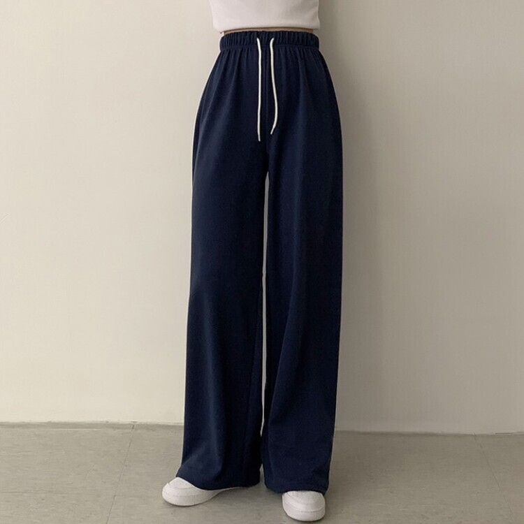 3가지 사이즈 무려 11컬러 사계절 활용 가능한 롱 와이드 팬츠 트레이닝바지 키큰녀 키작녀 봄옷 네이비