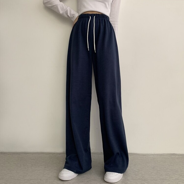 3가지 사이즈 무려 11컬러 사계절 활용 가능한 롱 와이드 팬츠 트레이닝바지 키큰녀 키작녀 봄옷 네이비