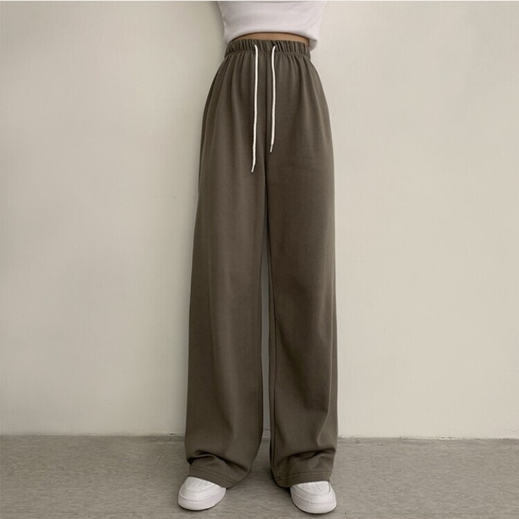 3가지 사이즈 무려 11컬러 사계절 활용 가능한 롱 와이드 팬츠 트레이닝바지 키큰녀 키작녀 봄옷 카키