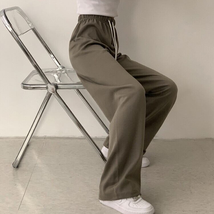 3가지 사이즈 무려 11컬러 사계절 활용 가능한 롱 와이드 팬츠 트레이닝바지 키큰녀 키작녀 봄옷 카키